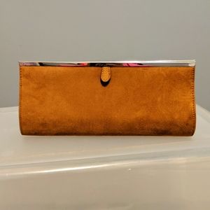 Suede Leather Clutch